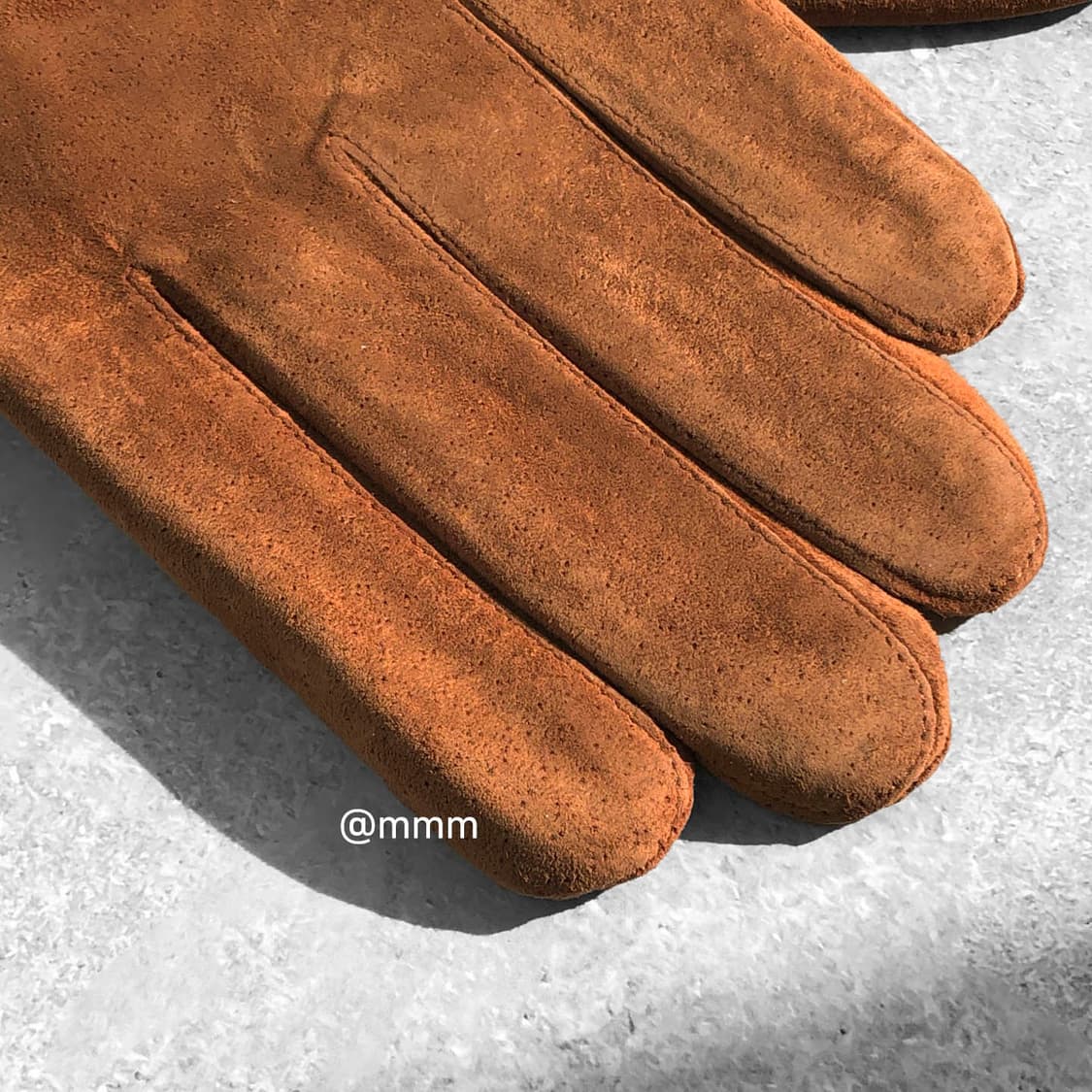 [Unisex] 스웨이드 가죽 장갑 카멜 상품이미지4