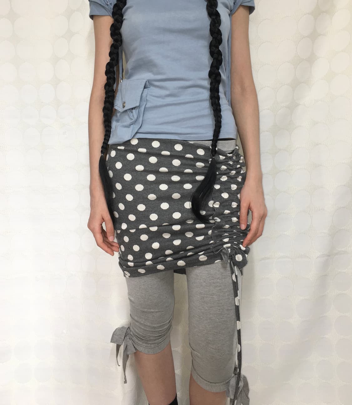 vintage도트 치마 상품이미지1