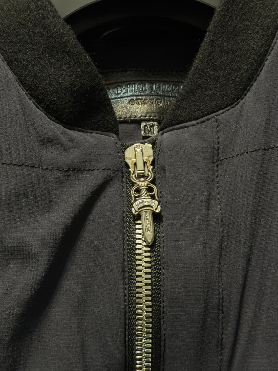 크롬하츠 레더패치 라지대거 캐시미어 워크독 자켓 M 상품이미지2