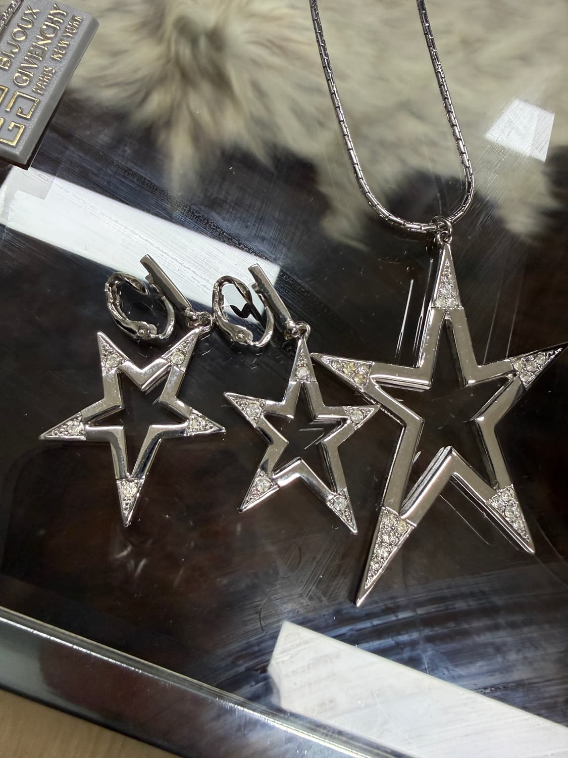 00s 지방시 Bijoux 스타 귀걸이 목걸이 세트 상품이미지3