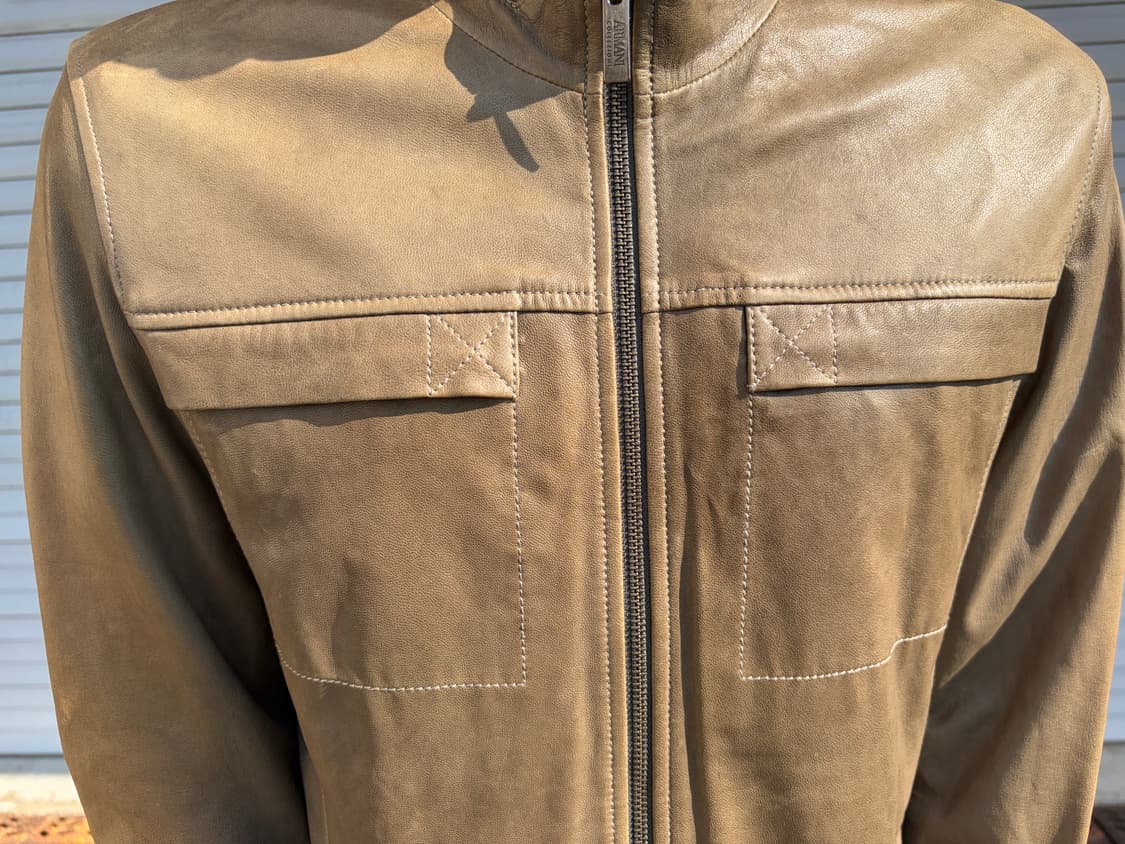 Armani collezioni leather jacket 상품이미지2