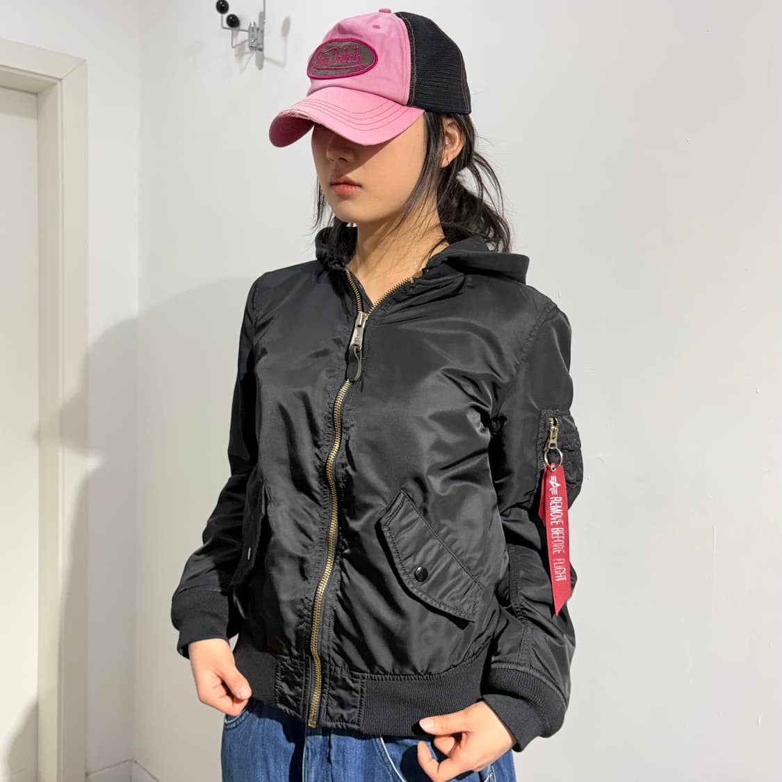 알파인더스트리 후드 ma-1 자켓 상품이미지1