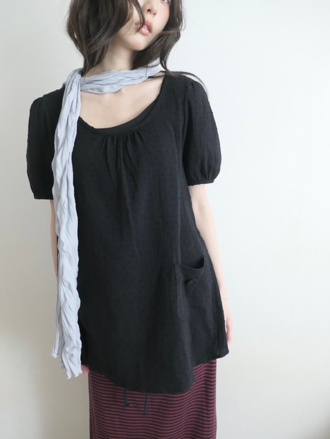 세이지블루 cinnamon blouse 상품이미지2