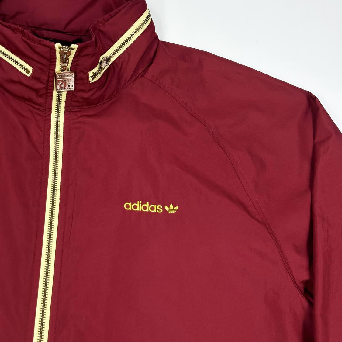 아디다스 데프잼 레코딩스 버건디 바람막이 자켓 (실측 XL) 상품이미지3