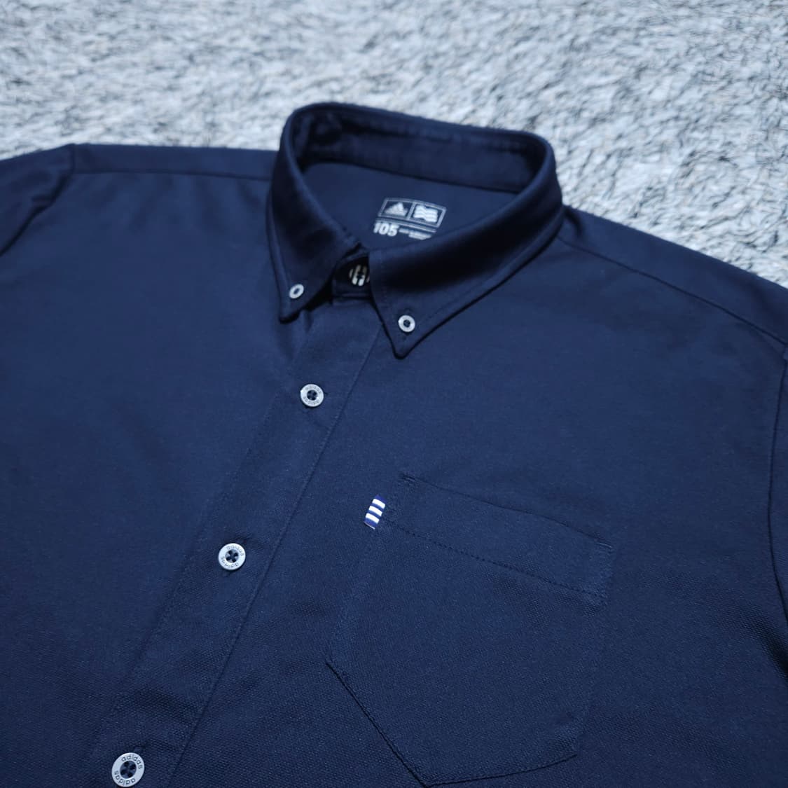 아디다스골프)105 남자 남색 쿨맥스 골프남방 / 왕눈이샵 상품이미지4