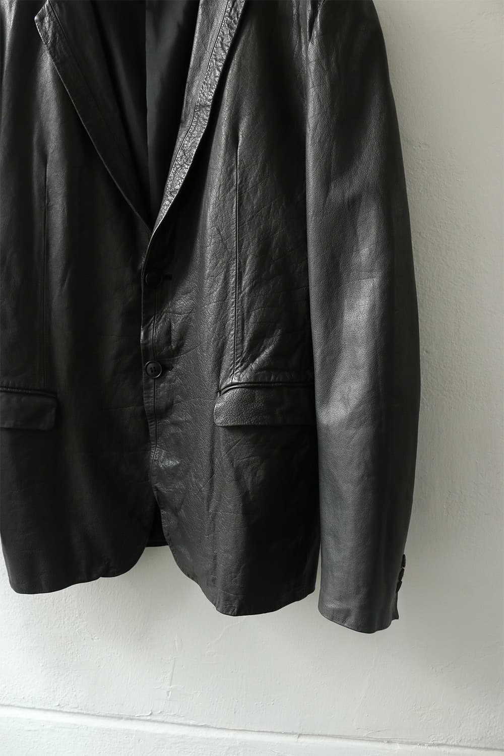 블랙바렛 레더 블레이저  상품이미지5