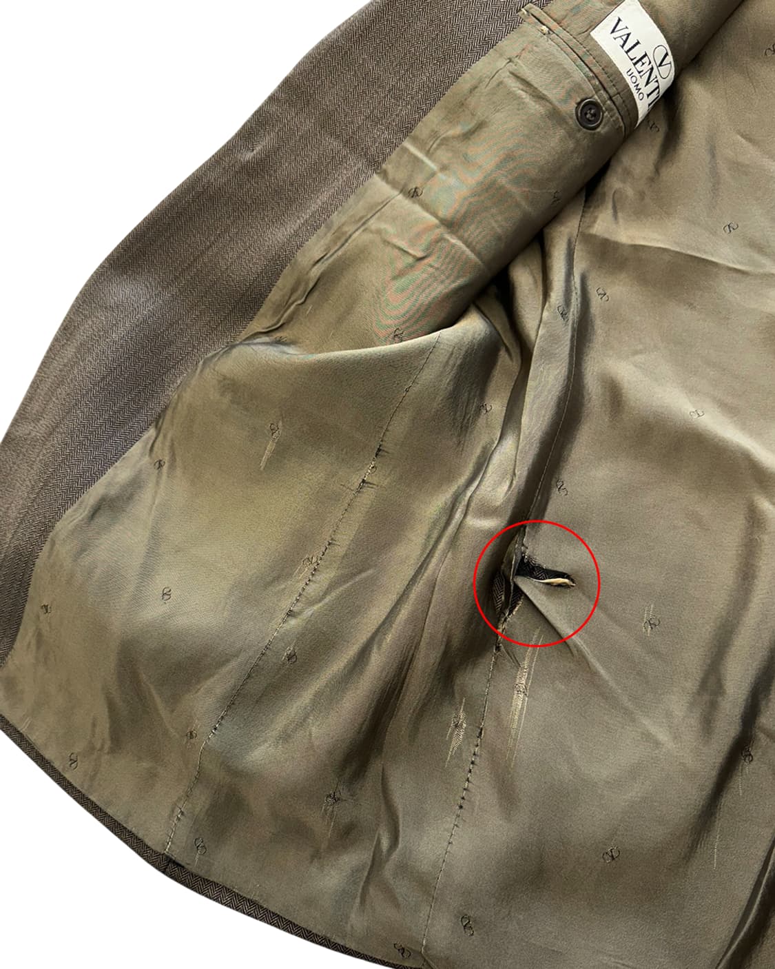 발렌티노 우모 초기 90s 헤링본 수트 셋업 상품이미지8