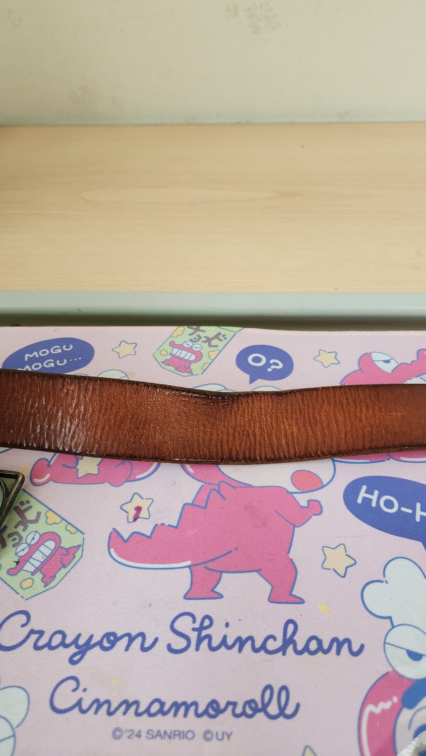 캘빈클라인 CK 빈티지 황동 버클 통가죽 벨트 상품이미지4