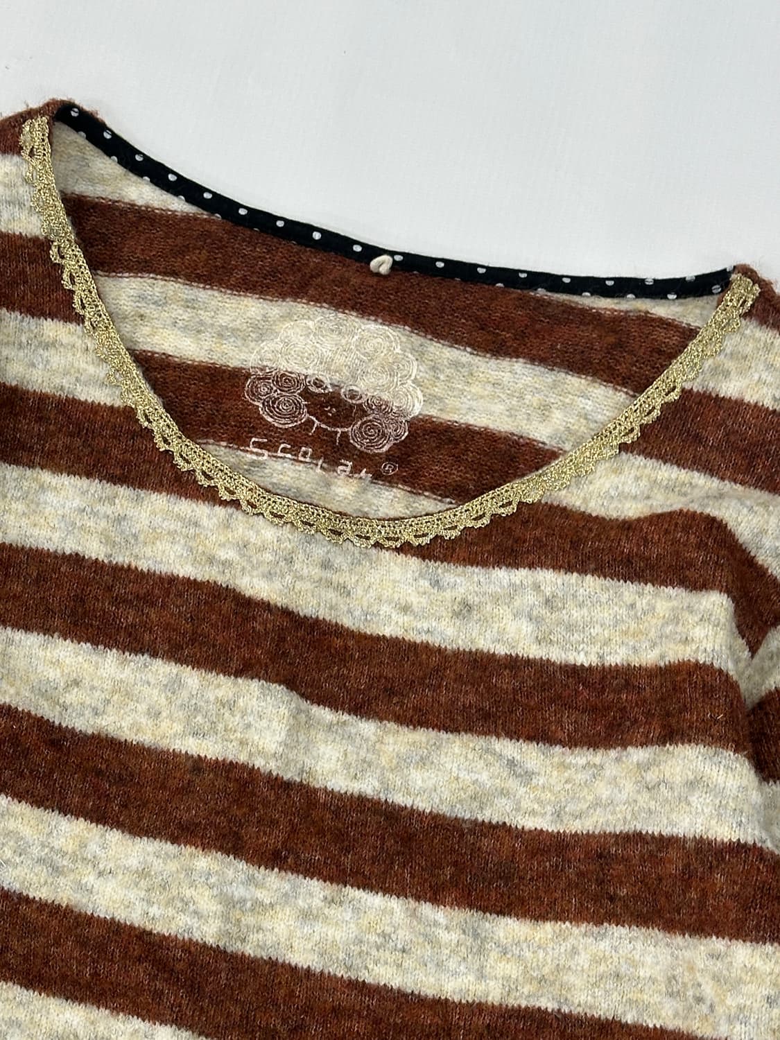 🤎슈슈룬 라떼갸루 코디세트🤎 브라운 러블리 자켓 니트 미디스커트 상품이미지6