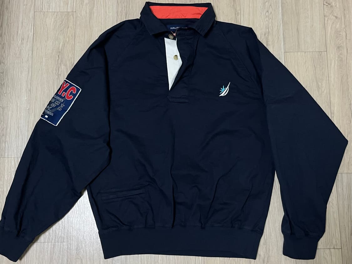 노티카 썬러브 collar pullover navy s사이즈 상품이미지1