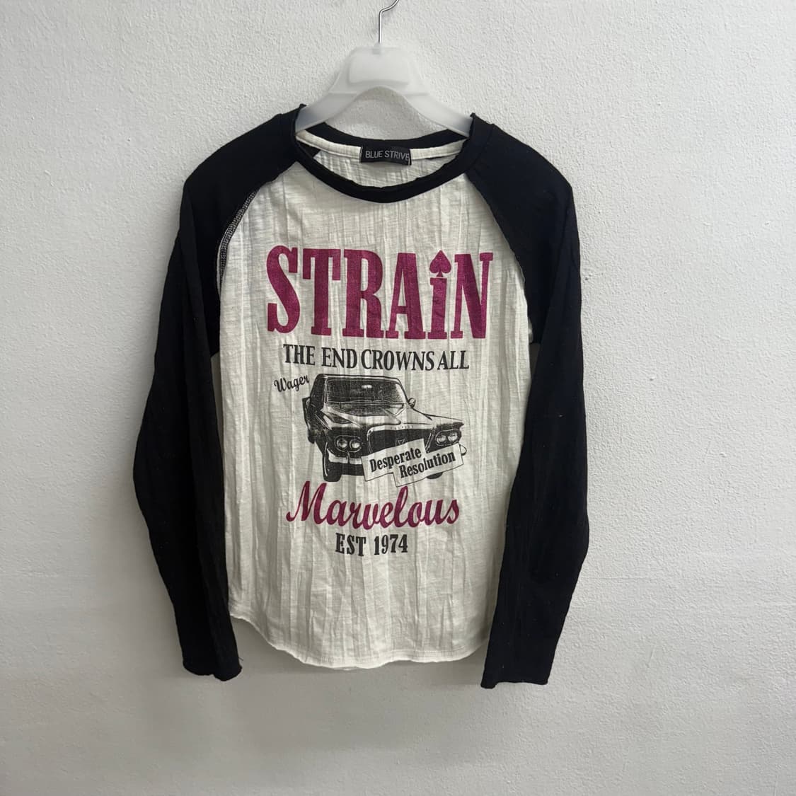 Blue strive jpn 빈티지 배색 나그랑 L 상품이미지1