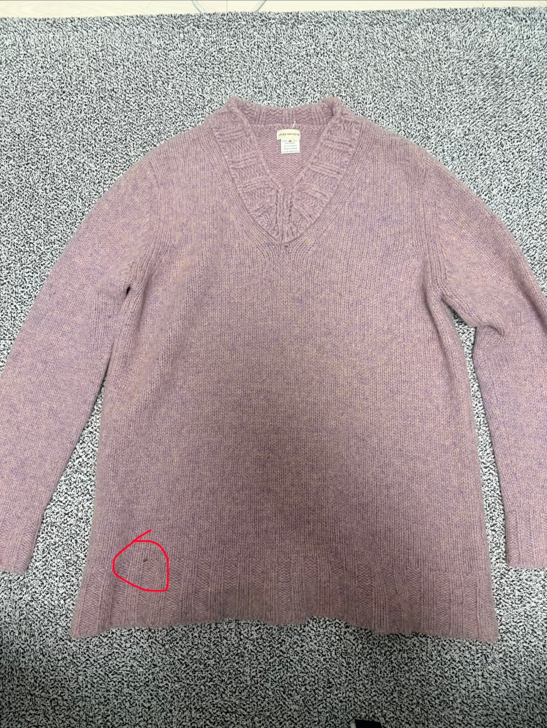 드리스 반 노튼 00년대 울100% 니트 상품이미지4