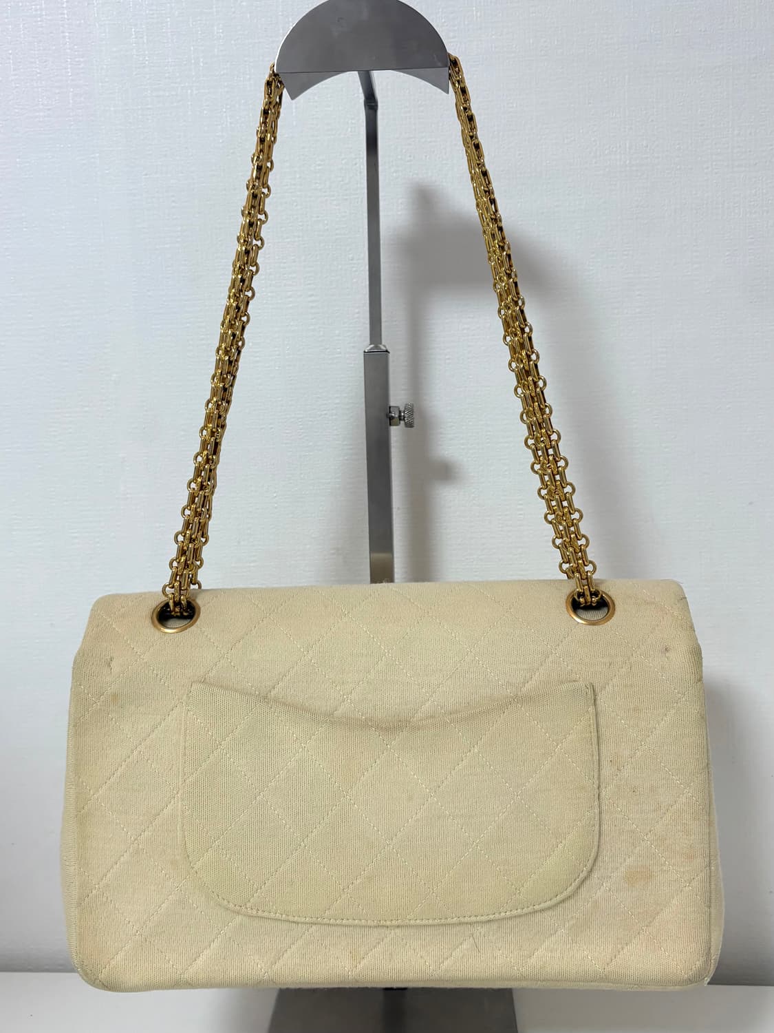 샤넬 패브릭 클래식 미듐 빈티지 상품이미지4