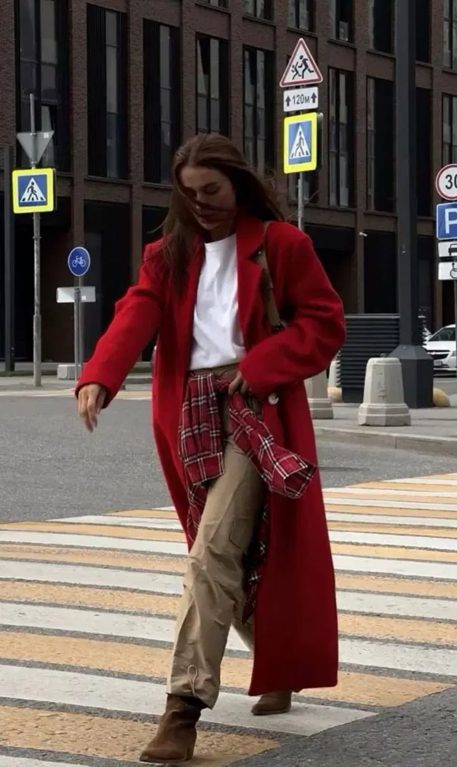 빈티지 울코트_ 레드 울 혼방 코트 (오버핏)드라이완료 상품이미지9