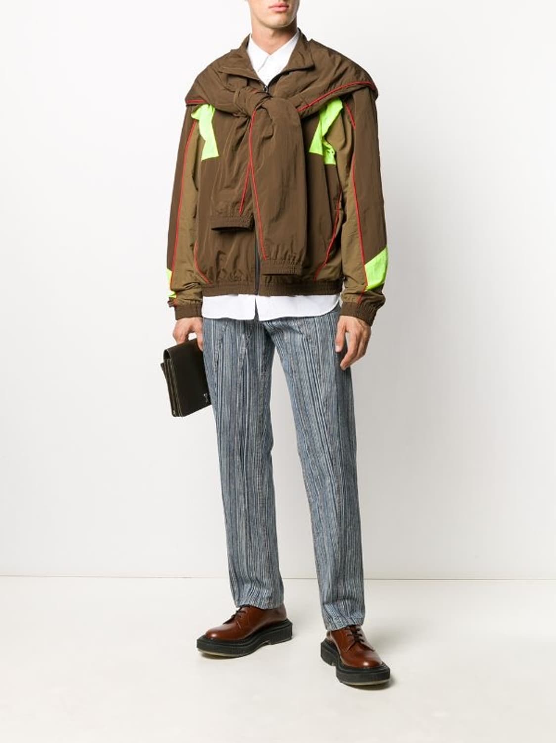 마틴 로즈 남성 브라운 프린트워크 트랙자켓 점퍼 80% 상품이미지4