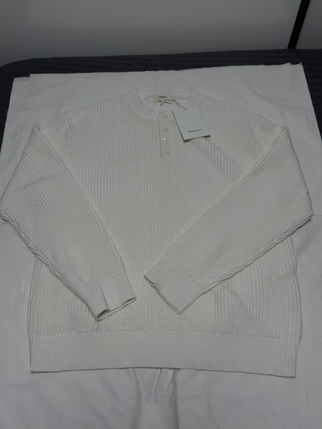 파브레가 / 헤비 코튼 헨리넥 니트 (아이보리) / 2 상품이미지2