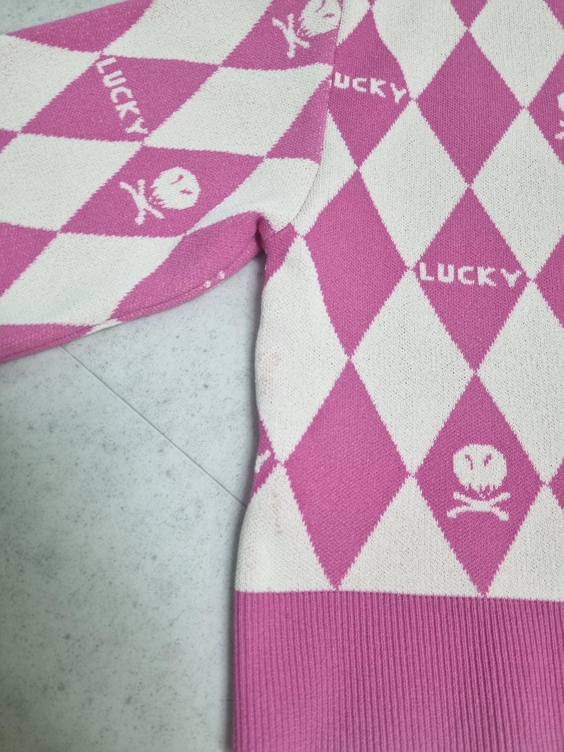 럭키슈에뜨 아가일 니트 상품이미지9