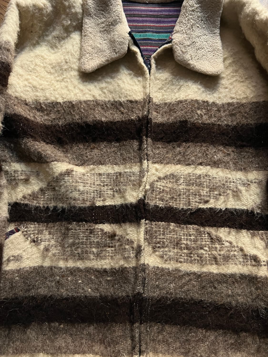 [L]90's 빈티지 네이티브 패턴 코트 자켓 상품이미지3