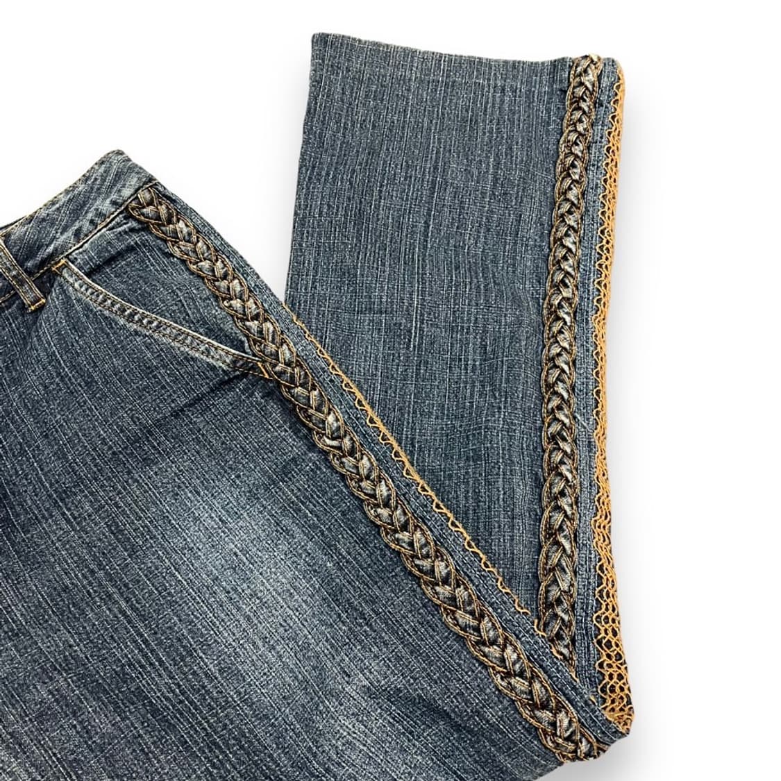 사이드 디테일 데님팬츠 상품이미지3