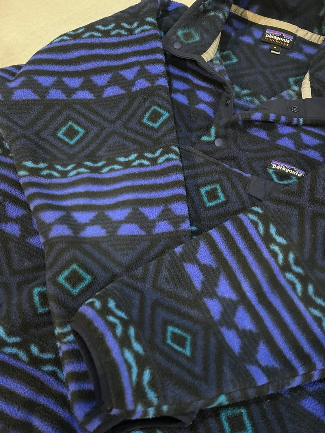 파타고니아 아즈텍 패턴 헤비웨이트 신칠라 16년 민트급 맨-m 상품이미지2