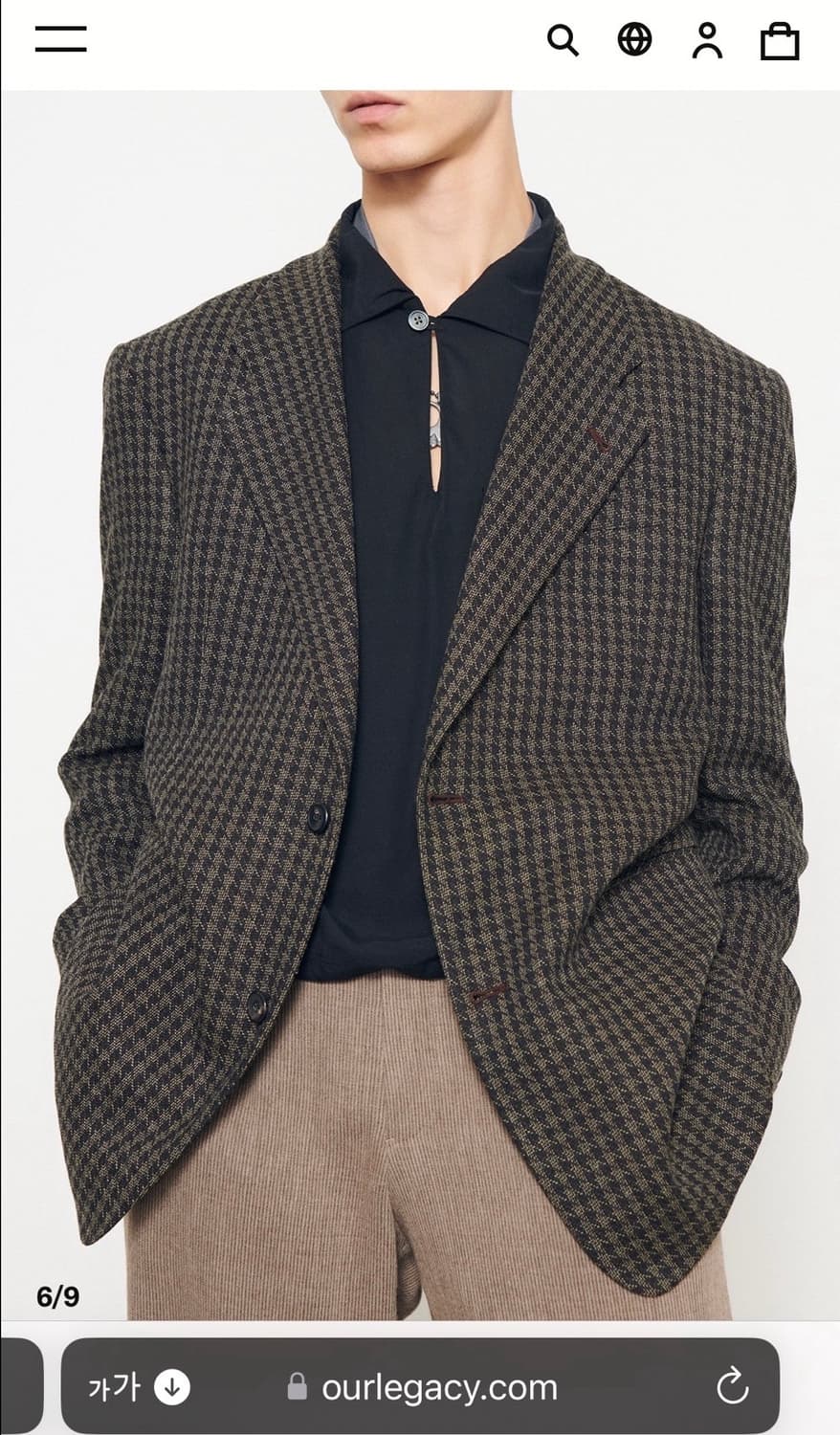 아워레가시 x 아르마니 하운즈투스 블레이저 자켓 상품이미지1