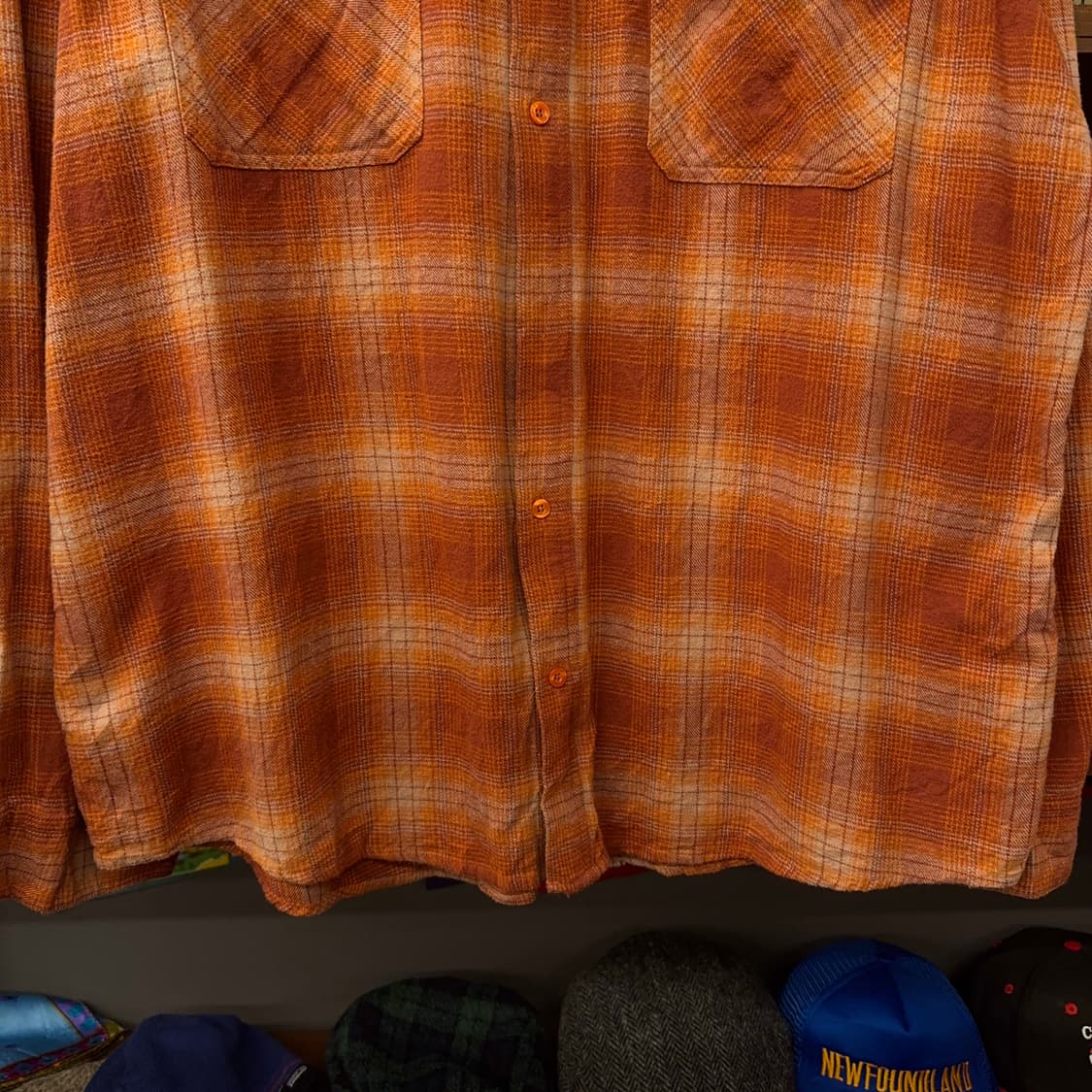 할리 데이비슨 스펠아웃 빅 로고 엘보 패치 플란넬 워크 체크 셔츠 상품이미지4