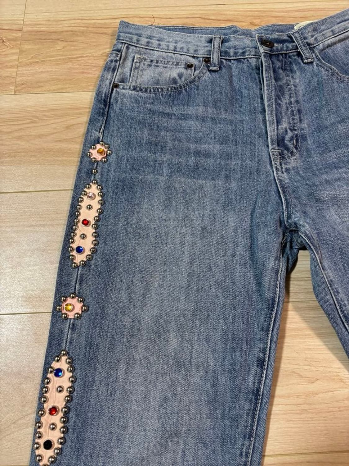 캐피탈 14온즈 데님 5P 몽키 시스코 잼스톤 팬츠 상품이미지4