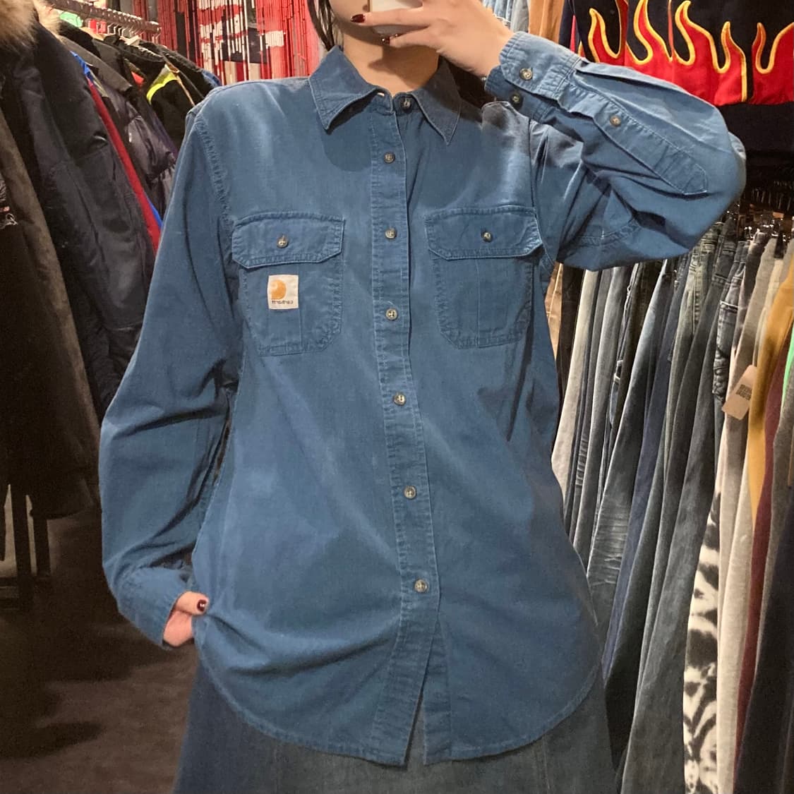 [IM] 칼하트 블루 긴팔셔츠 상품이미지3