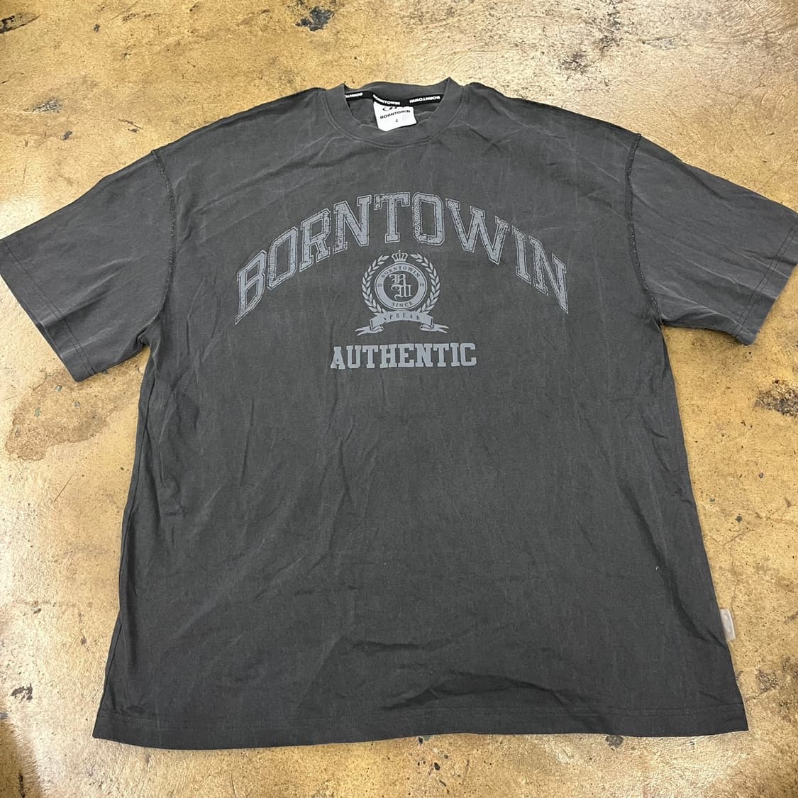 [ 정품/2 ] 본투윈 AUTHENTIC 레터링 반팔티 b14 상품이미지2