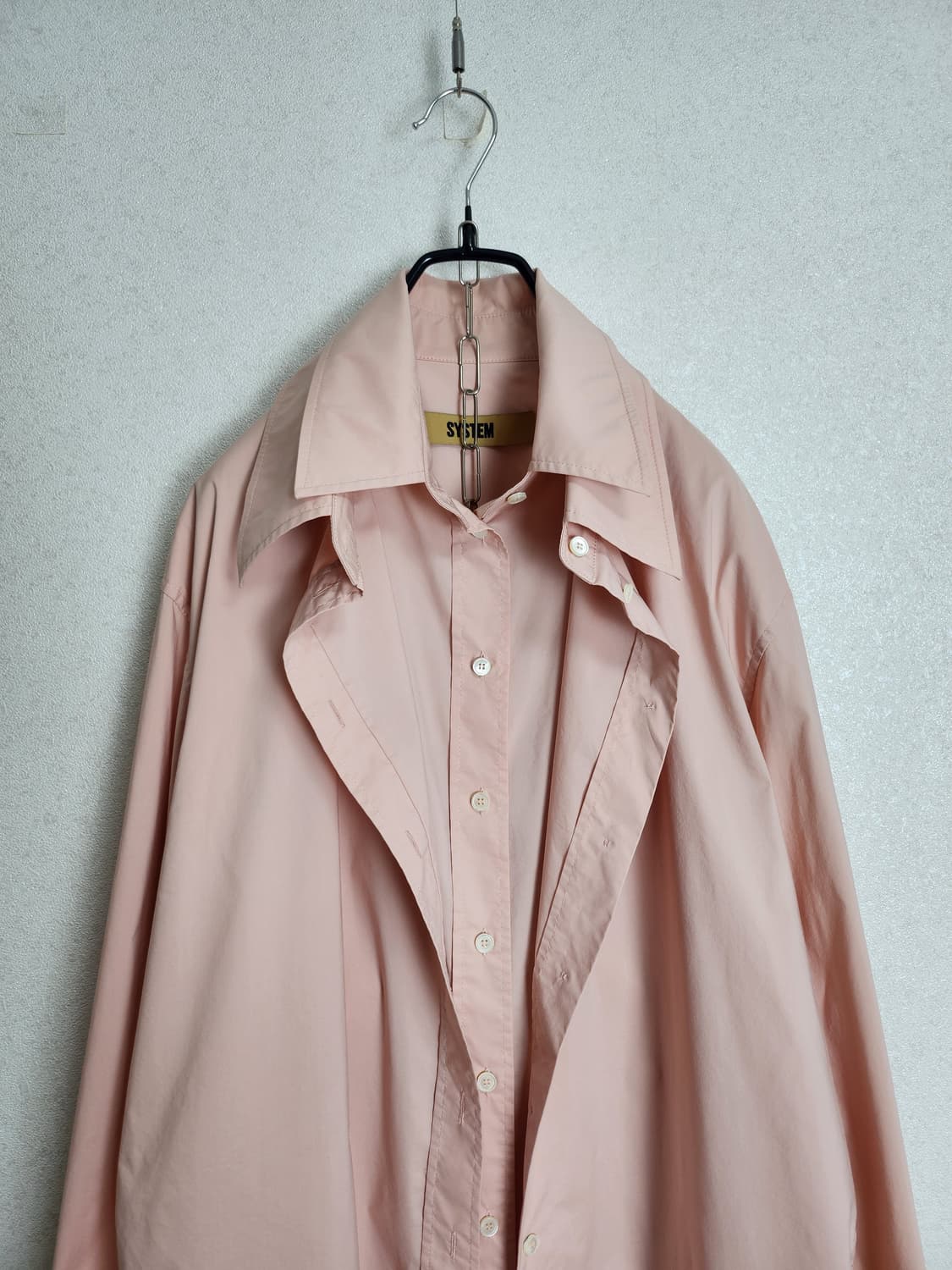 시스템 루즈핏 레이어드 셔츠55 66 상품이미지2