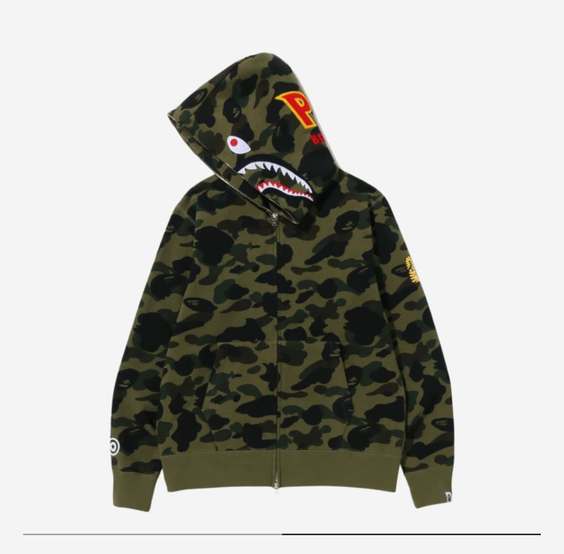 베이프 후드집업 카모 ponr xl 녹계 bape 상품이미지1