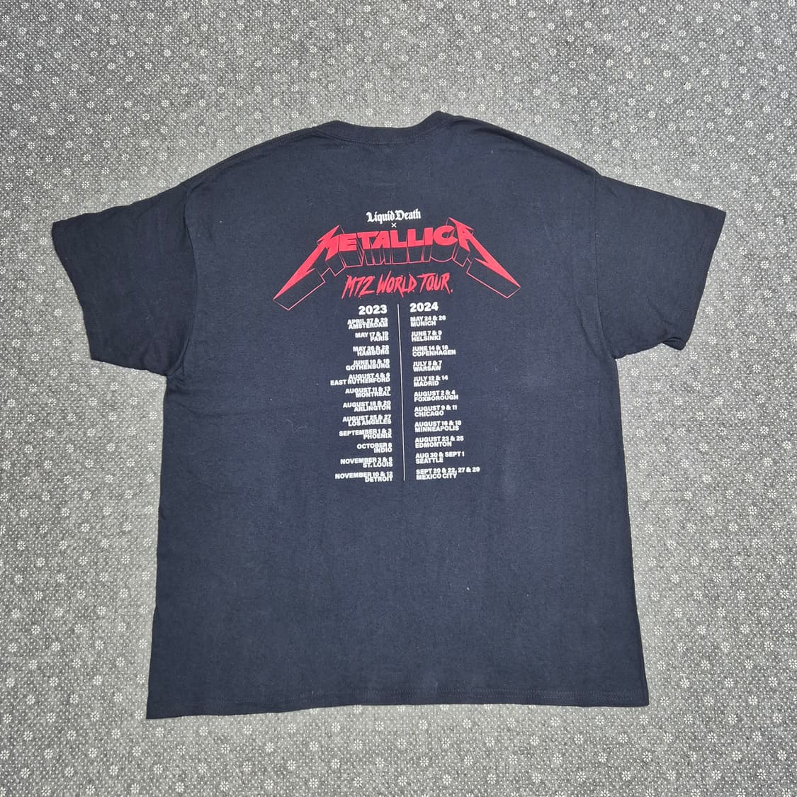[XL]메탈리카 M72 월드투어 리퀴드데스 협업 -580 상품이미지3
