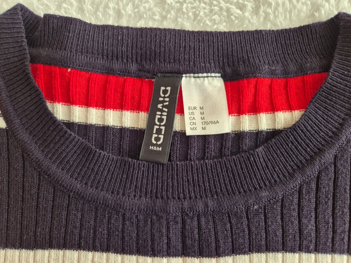 H&M 단가라 니트 상품이미지2