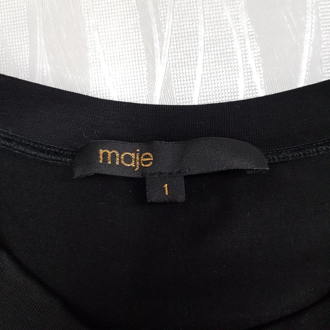 MAJE 마쥬 트위드 오프숄더 레이어드 셔츠 블라우스 1사이즈 상품이미지6