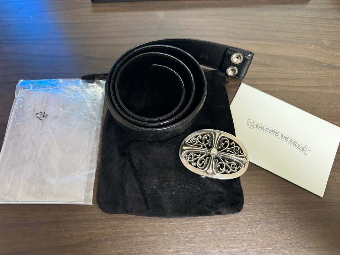 크롬하츠 오발벨트 버클 국내매장(영수증포함)+34사이즈 스트랩 상품이미지1