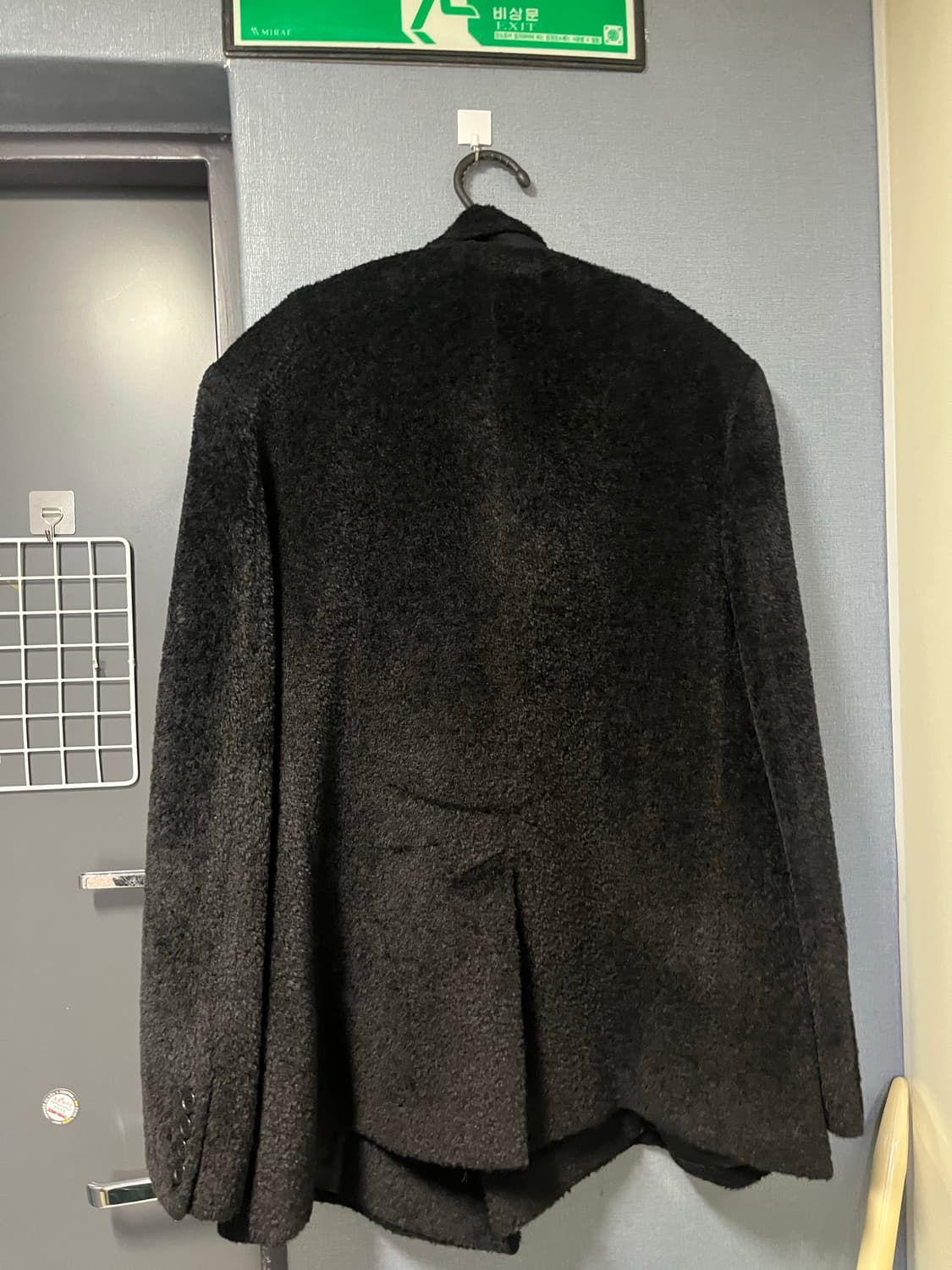 LABELES 블랙 울코트 상품이미지2