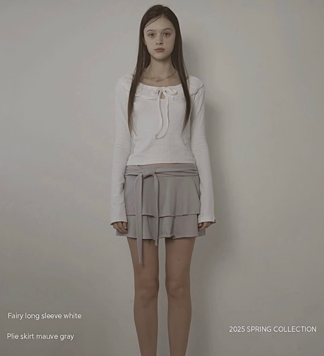 벨리아르 스커트 모브 그레이 plie skirt 상품이미지2
