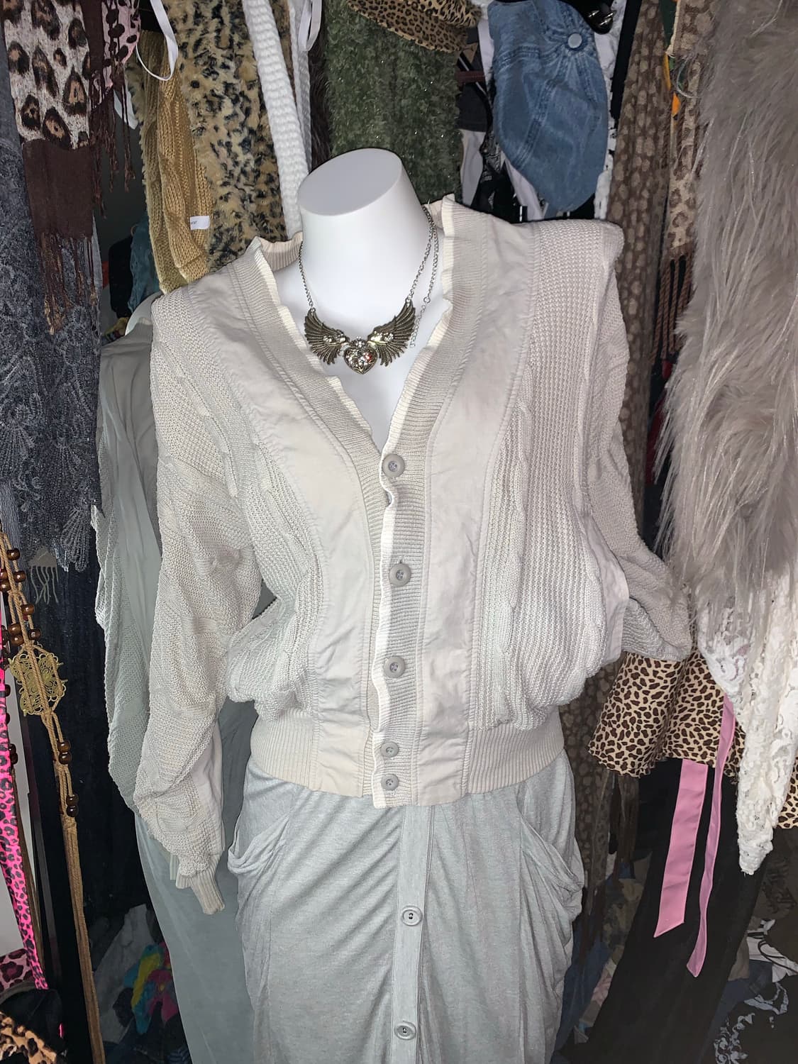 y2k 그런지 니트자켓 가디건 상품이미지1