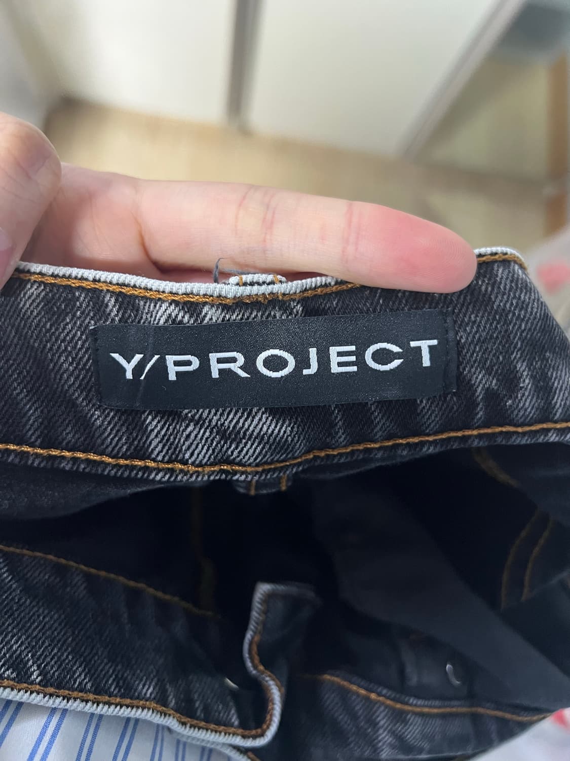 와이프로젝트 파리베스트 데님 블랙 30 상품이미지4