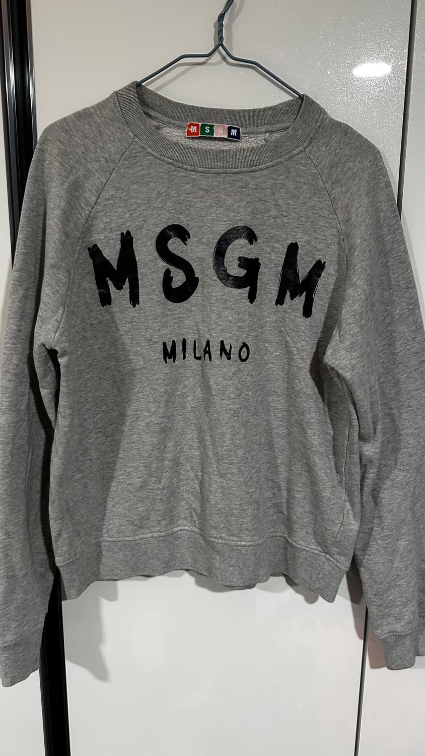 MSGM 밀라노 로고 맨투맨 그레이 S 상품이미지1