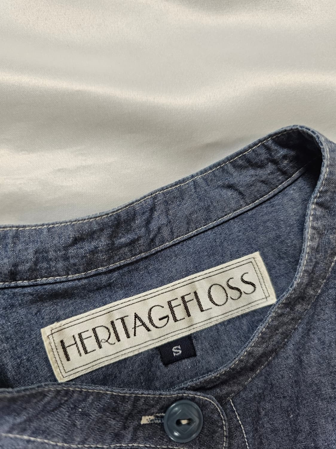 헤리티지플로스데님원피스 상품이미지3