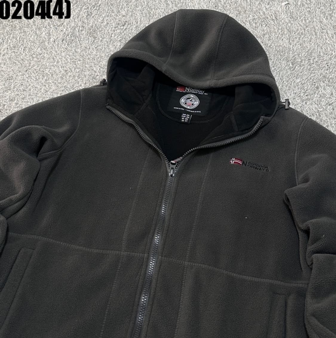 [2XL] 노르웨이 아웃도어 플리스 후드 집업 자켓 0204(4) 상품이미지2