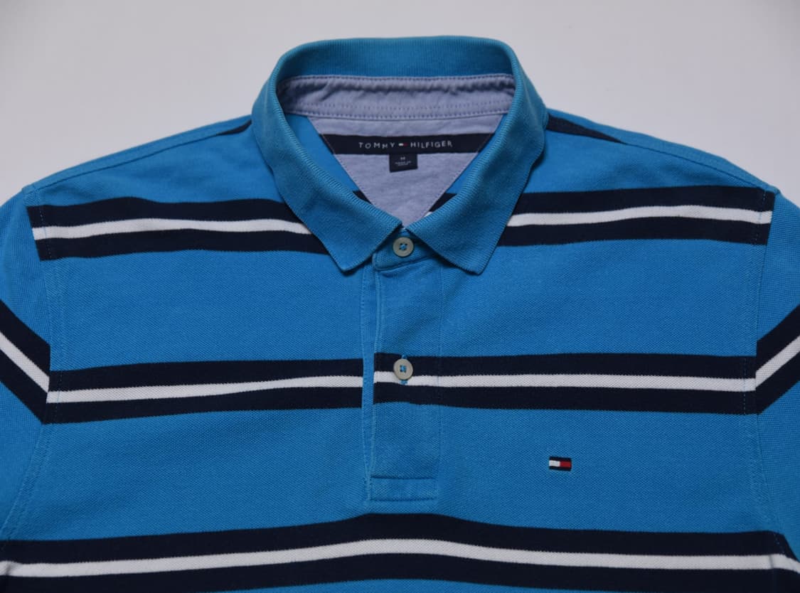 타미힐피거 스트라이프 카라티 M 거의 새상품 상품이미지1