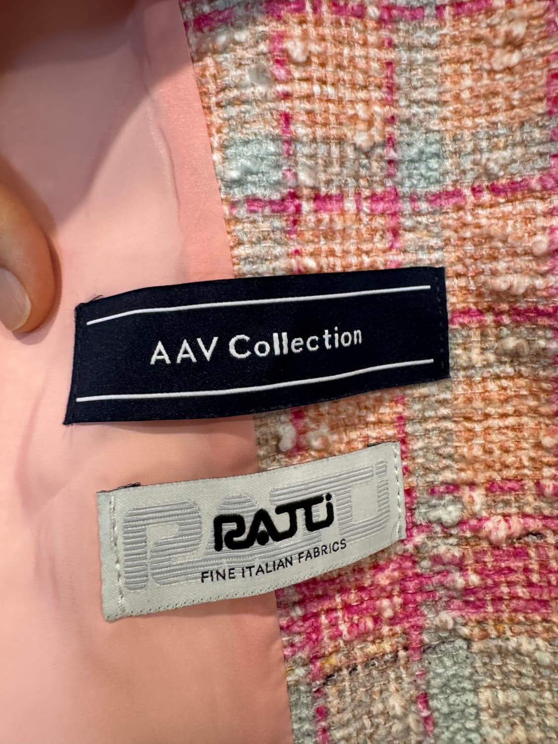 아브컬렉션 AAV X Ratti Collaboration tweed 자켓 상품이미지7