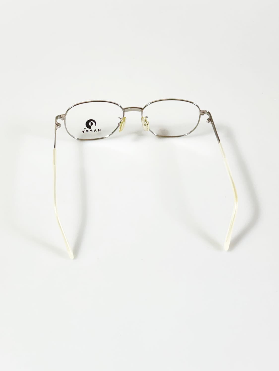 90s HAPPY 실버 메탈 슬림 스퀘어 빈티지 안경 상품이미지5