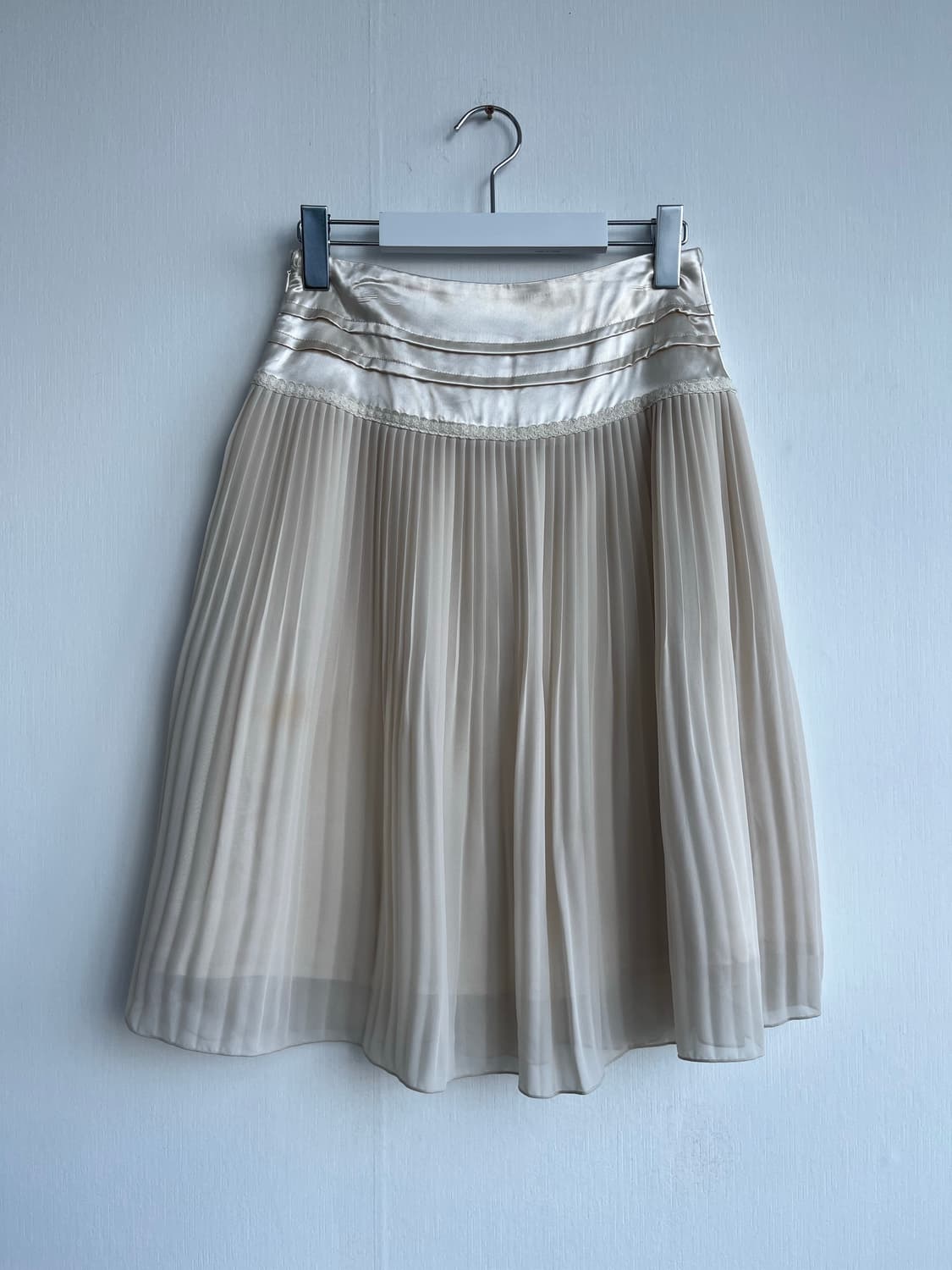 쉬폰 새틴 플리츠 스커트 상품이미지1