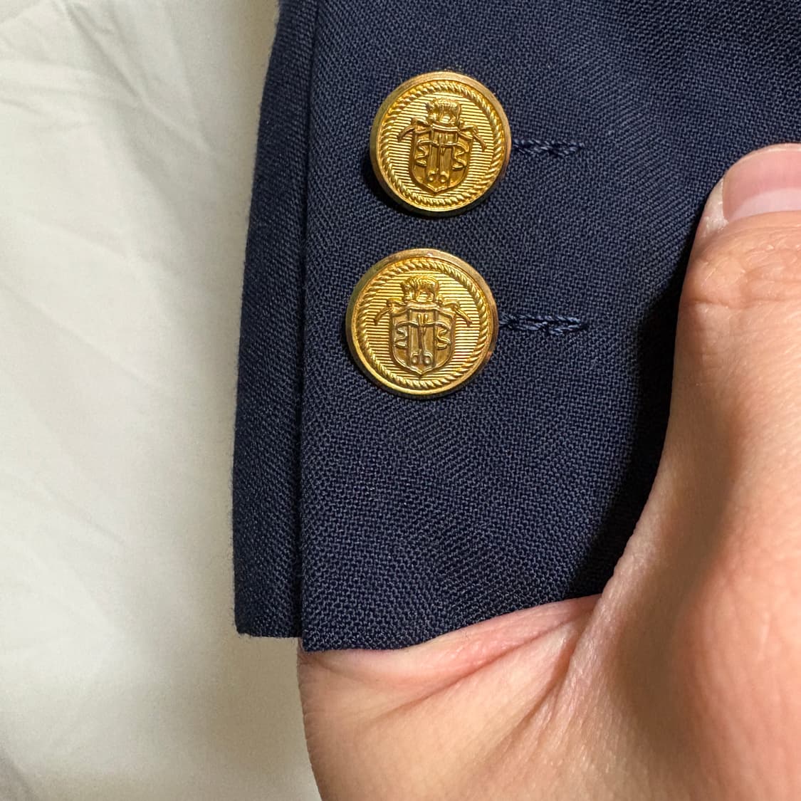 제이프레스 3 roll 2 금장 블레이저 자켓 / 네이비, S 상품이미지6