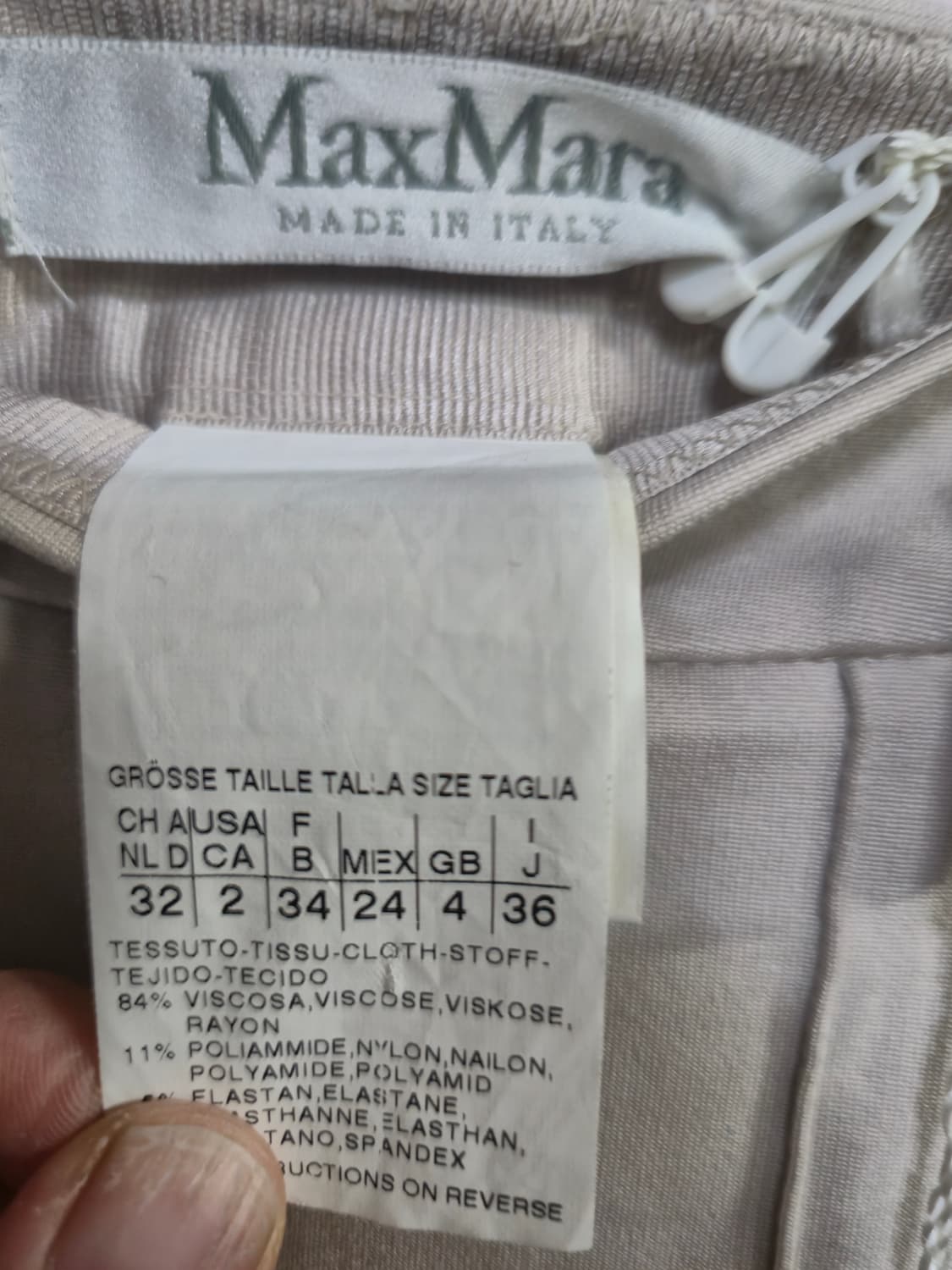 막스마라 아이보리 여성 슬랙스 바지 새상품 상품이미지3