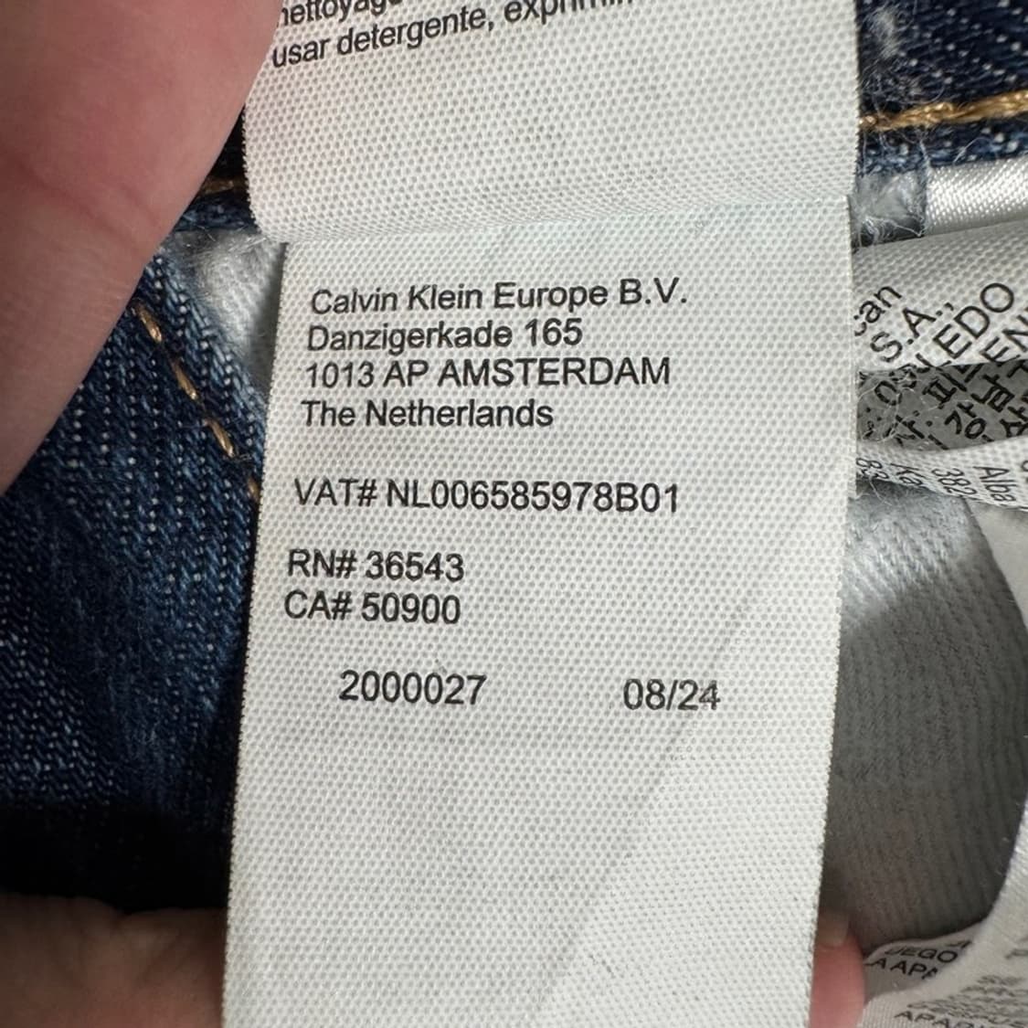 CALVIN KLEIN 데님 팬츠 W36 L34 상품이미지7