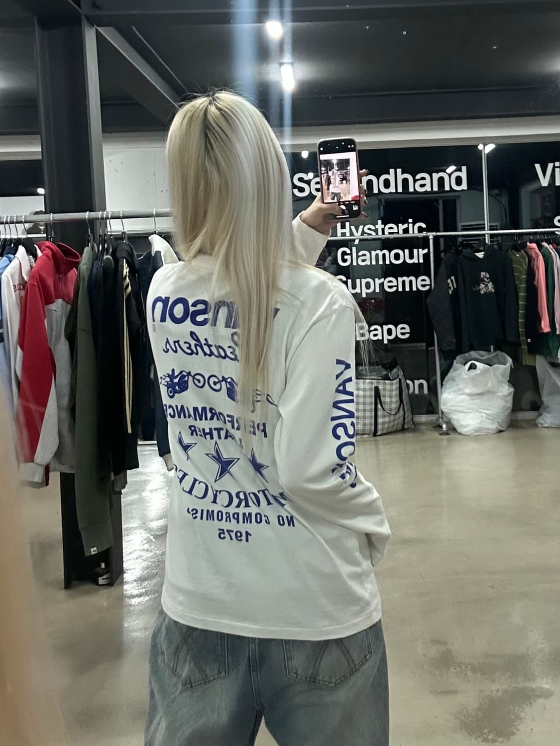 벤슨 커스텀 디자인 그래픽 롱슬리브 상품이미지3